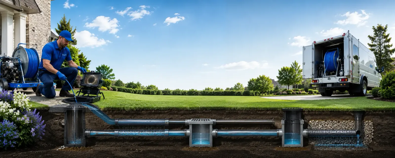 Outdoor drain cleaning information for North Fairfield, OH